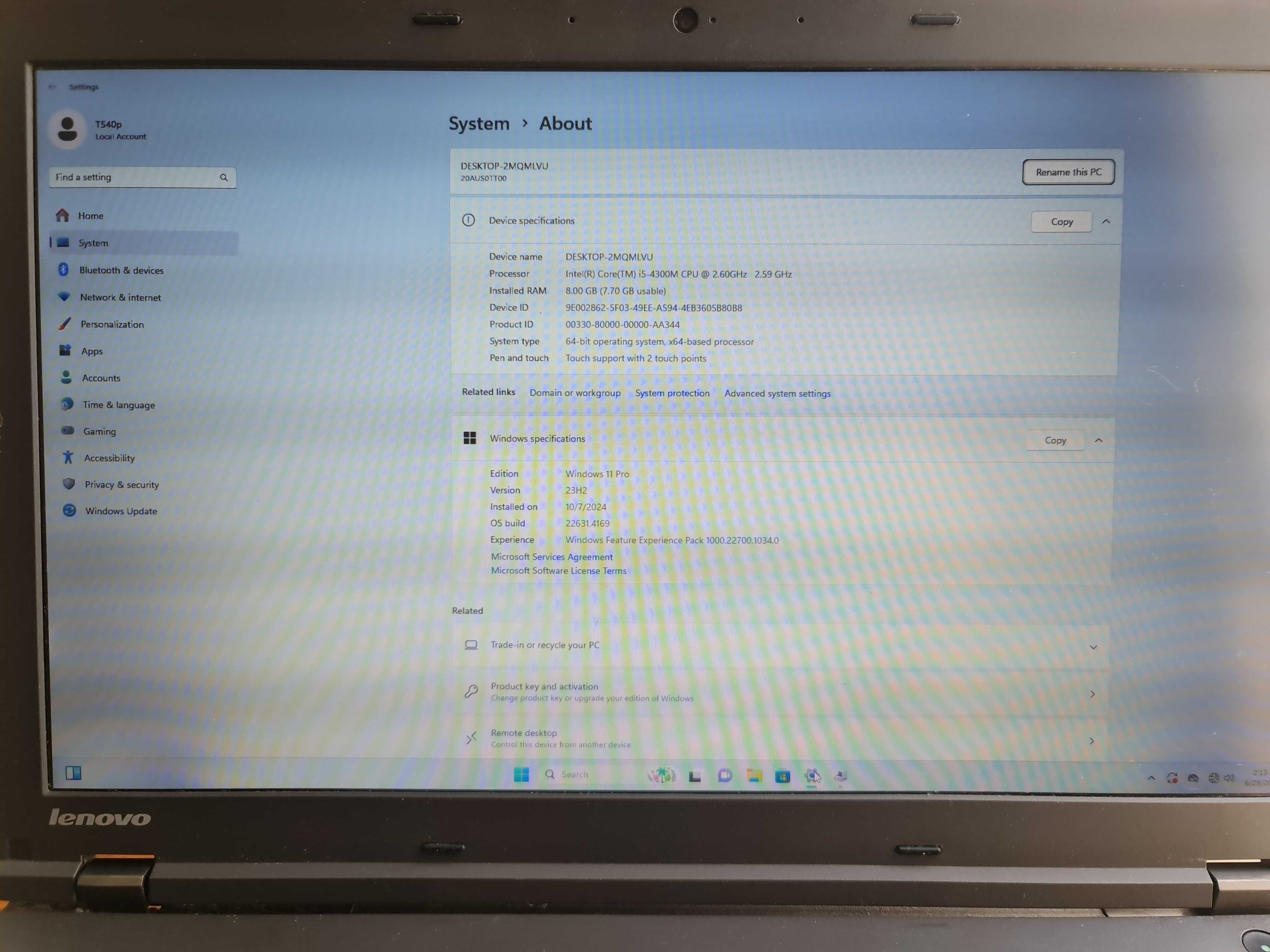 Laptop ThinkPad L540