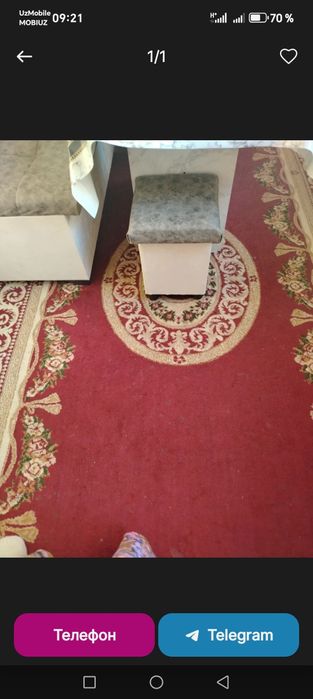 Gilam sotiladi 170ga 400 arzon bervoraman