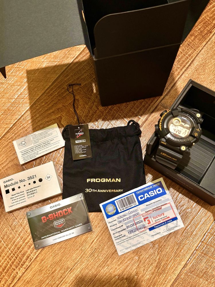 Новые Часы Casio G-Shock Frogman Made in Japan