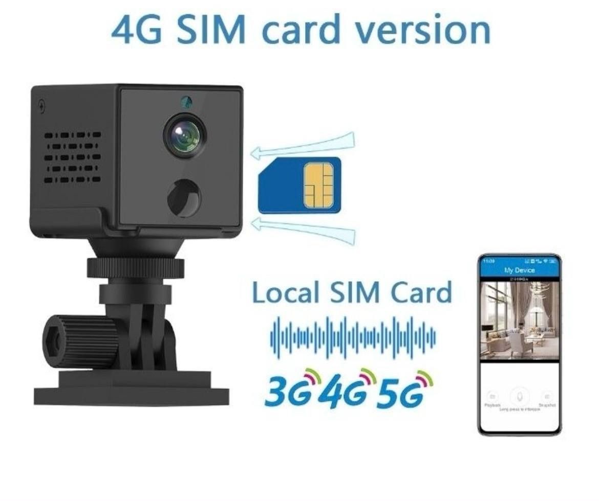 4G Sim karta batareyaLi kamera