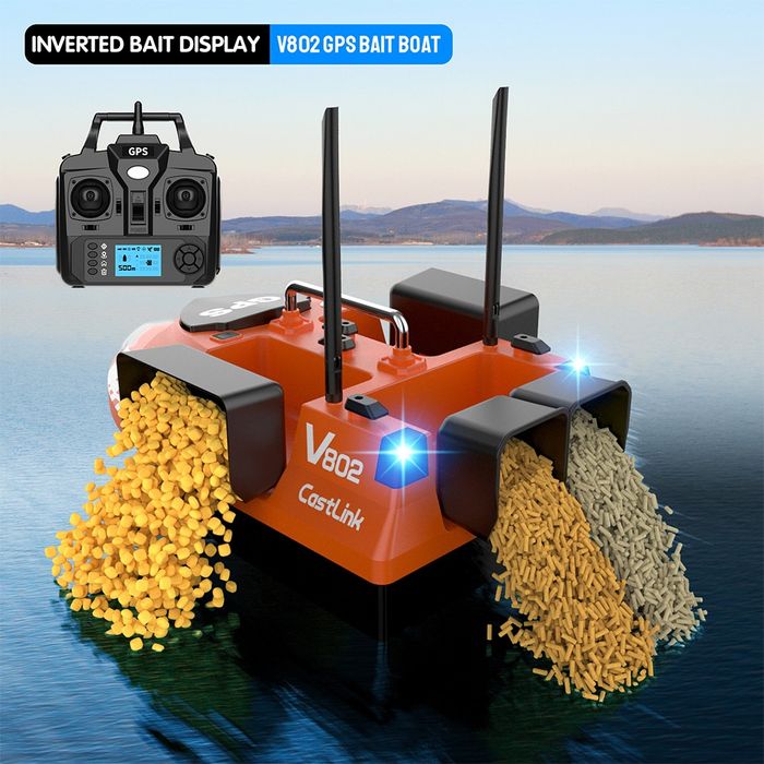 Лодка за захранка V-802 и GPS