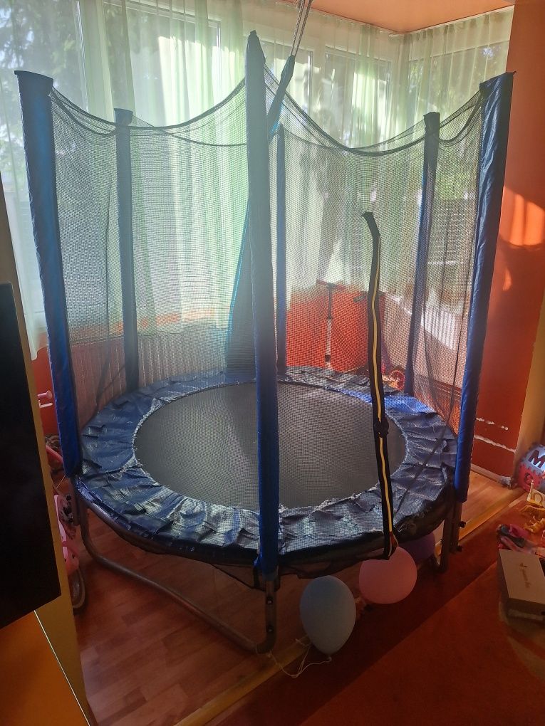 Trambulina spartan cu scara si plasa de protectie