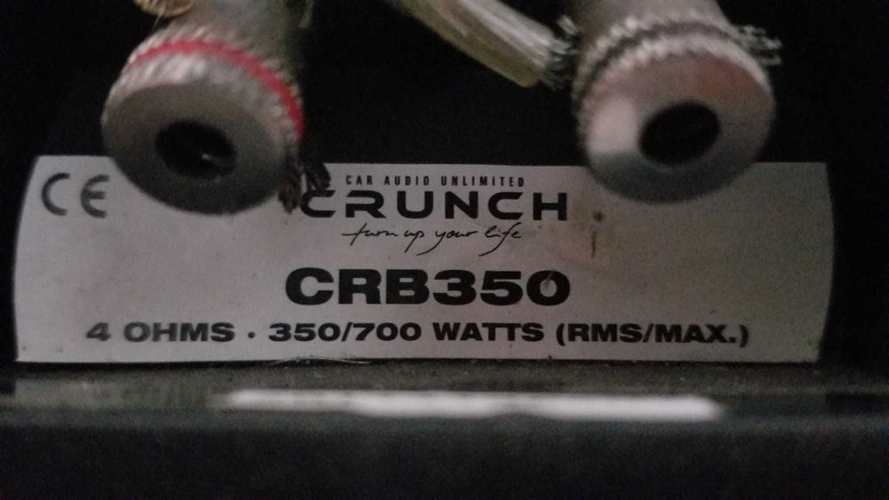 Pachet bass statie amplificator subwoofer Crunch CRB350