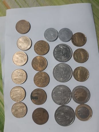 Monezi 1 și 2 Euro +monezi Românești