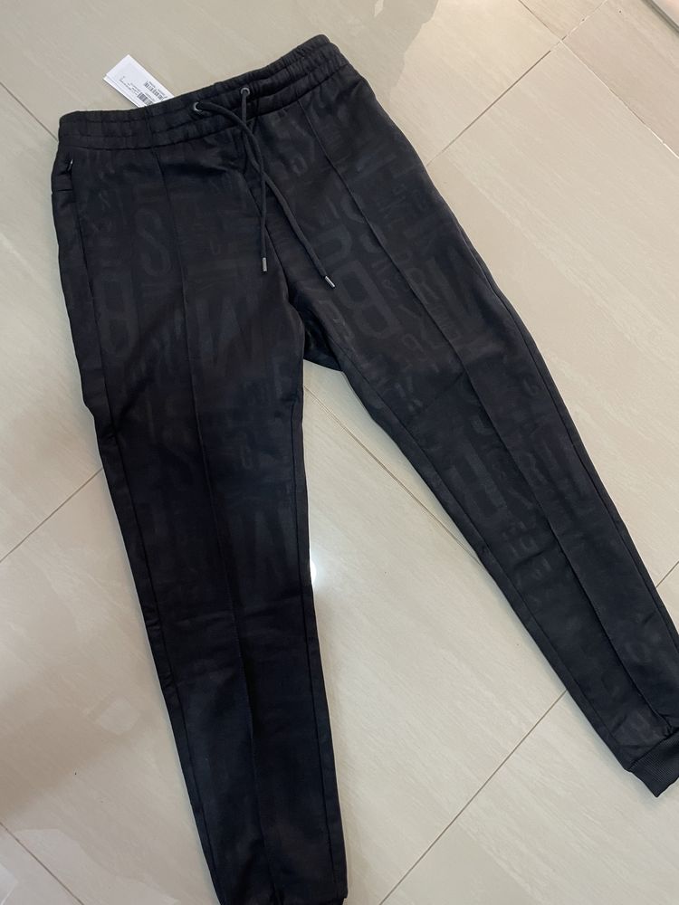 Pantaloni de trening Bikkembergs Originali Noi cu Eticheta Gen Armani