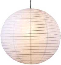 Висяща лампа тип Японска топка, От хартия, Ø 30 см, За E 14 max 40W, Б