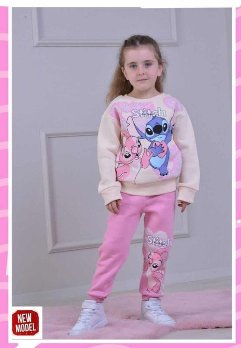 Детски памучни , ватирани комплекти за момиченце - няколко цвята - 32