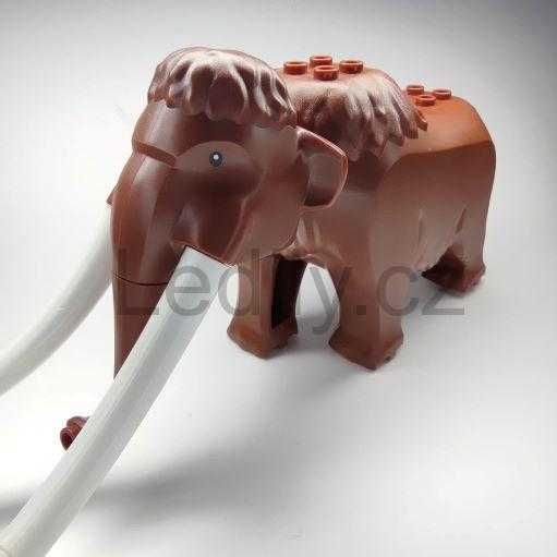 Tip lego Ice Age elefant Mamut din set "baza arctica 60195" 18cm