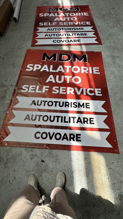 Benare Bannere Banere cu mesaje DE VANZARE, MAGAZIN, Service Auto, Vul