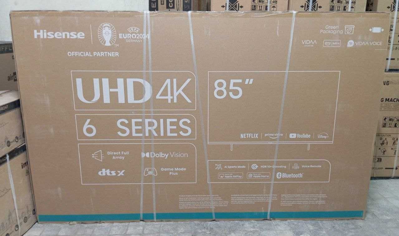 Телевизор Hisense 43/65/85/100 UHD SMART 4K MiniLED QLED 60,144Гц
