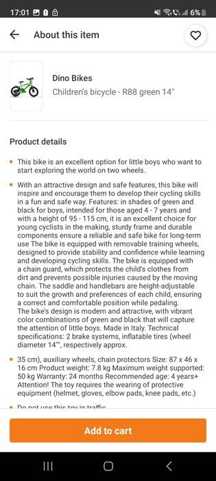 Bicicleta Dino Bikes 414U 4-7 ani