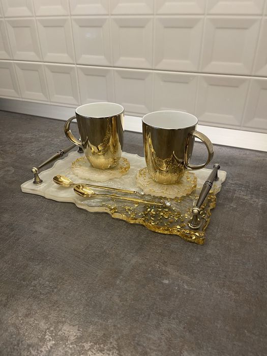 Set Tavă de servire din rășină