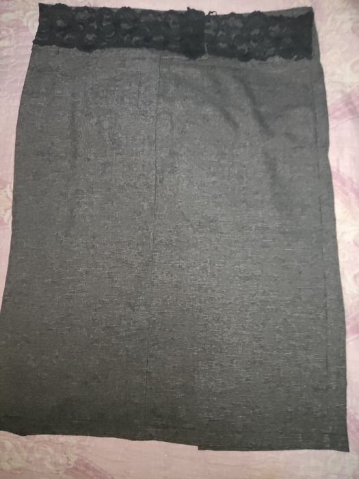 Женская юбка цвет серый