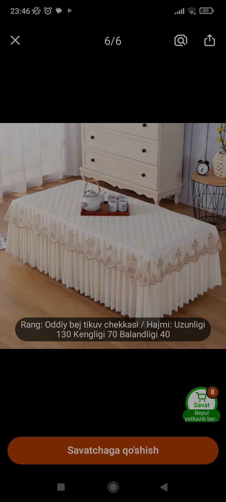 Dasturhon Kilyonka sifati alova kirmoshina chiholi