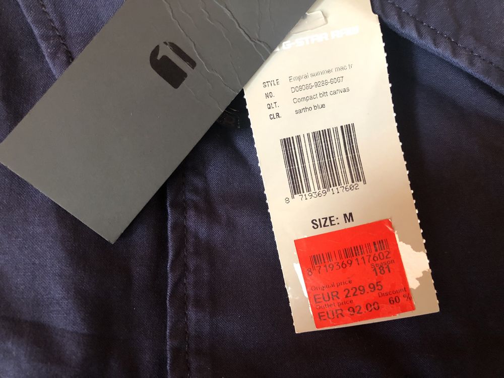 G-Star RAW Empral Summer Mac Trench ОРИГИНАЛ мъжки палто тренч - L