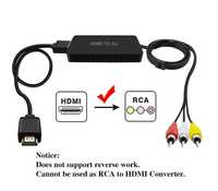 Dingsun RCA към HDMI конвертор, AV към HDMI,Поддържа HDMI 1080p / 720p