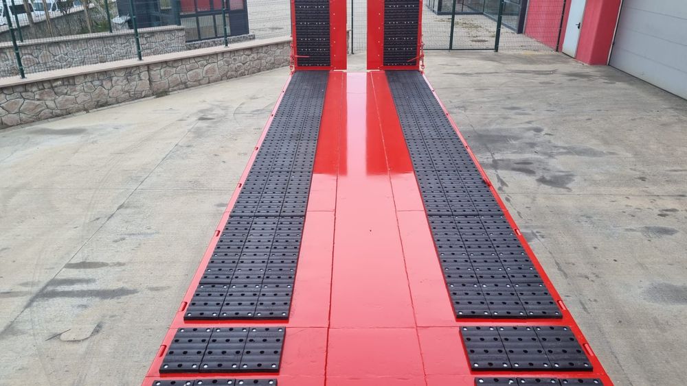 Trailer 3 AXE extensibil podea Hidraulică rampe, Duble pt Nacele si St