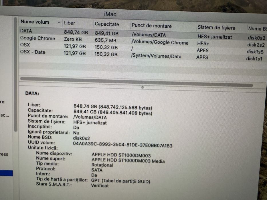 Imac 27 , i5 , 8gb, 850gb , ca nou