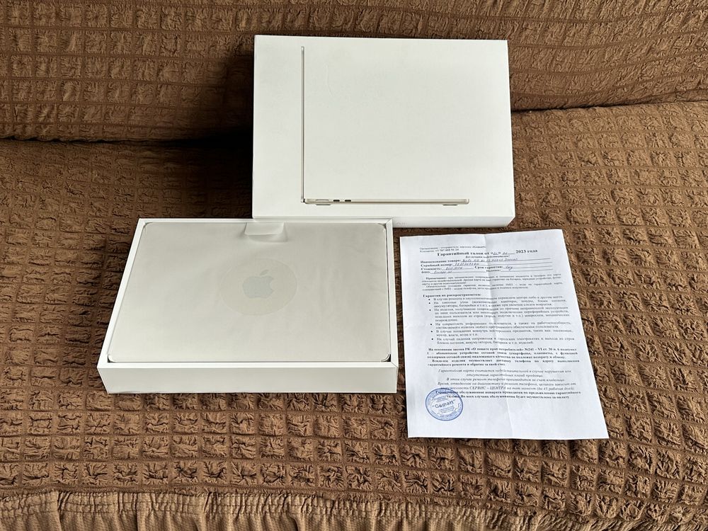 Apple MacBook Air 13.6 M2 2023 EAC/99% емкость/гарантия/SSD256GB/8GB