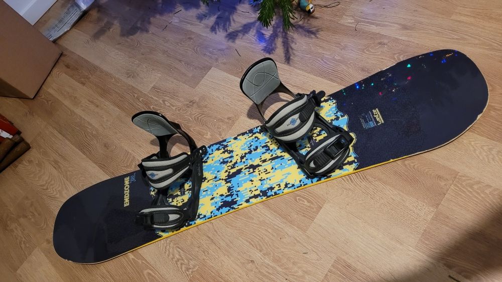 Placa snowboard 120 pentru copii cu legături și boots 35