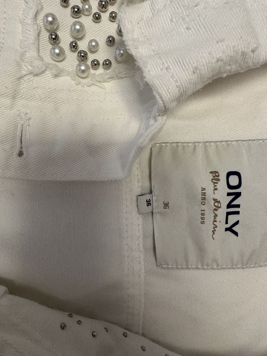 Дънково яке с перли