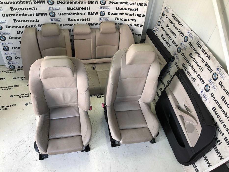 Scaune interior Recaro sport piele crem BMW F10