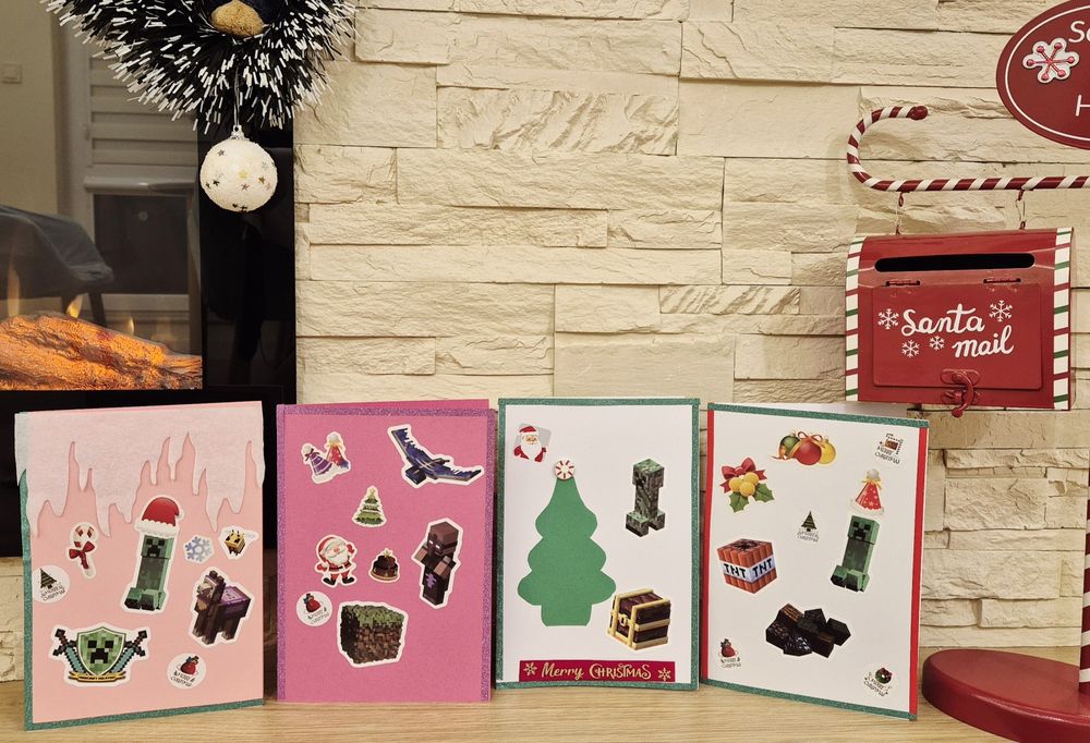 Коледни картички Майнкрафт