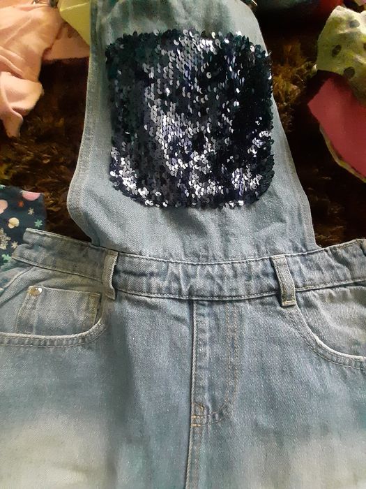 Jeans salopetă fetite