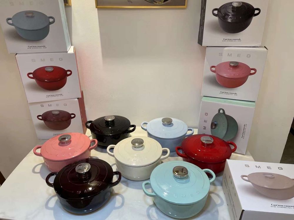 Smeg чугунный казан ОРИГИНАЛ 24 см/ 4,2 л