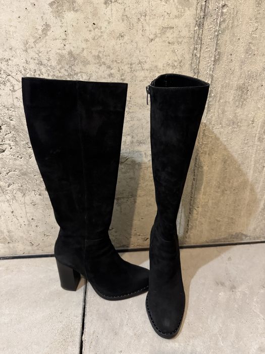 Дамски ботуши естествен велур Gianni