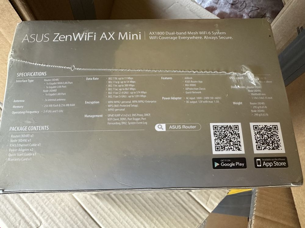 ASUS ZenWiFi AX Mini XD4 AX1800 (2-Pack) Router