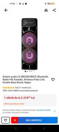 De vânzare boxa audio LG xboom rnc9.