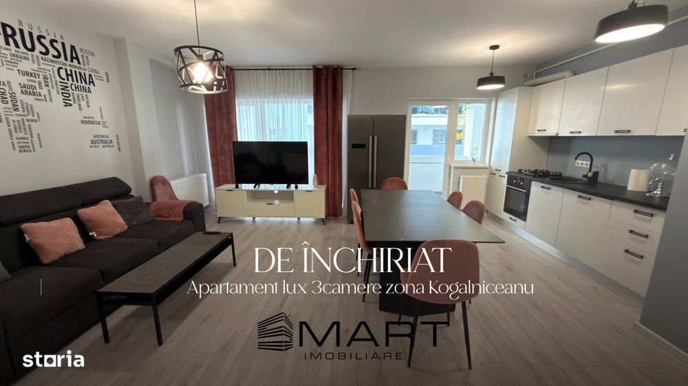 Apartament modern 3 camere decomandate Kogalniceanu