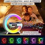 Încărcător wireless/Boxă Bluetooth/Ceas Alarmă/Lampă/LED interactiv