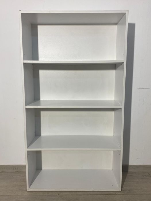 3 Buc. Etajeră Albă; Dulap Depozitare cu Rafturi; Bibliotecă