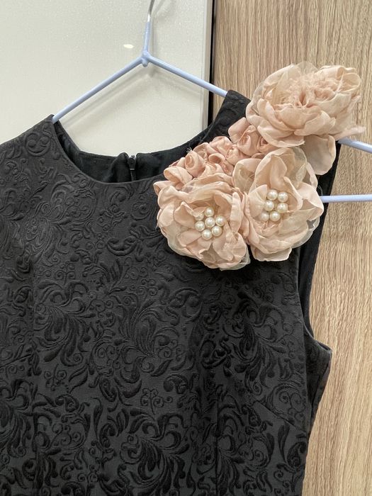 Черное платье  вечернее  б/у