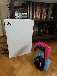 PlayStation 5 | PS5 Disk | 2 controlere | Jocuri