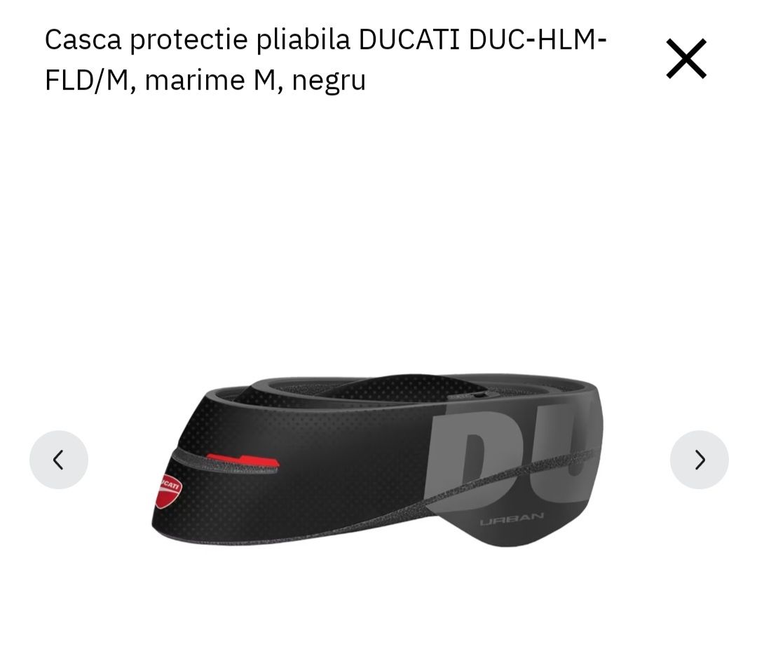 Casca Protectie Pliabila DUCATI DUC-HLM-FLD/M M biciclete/scutere