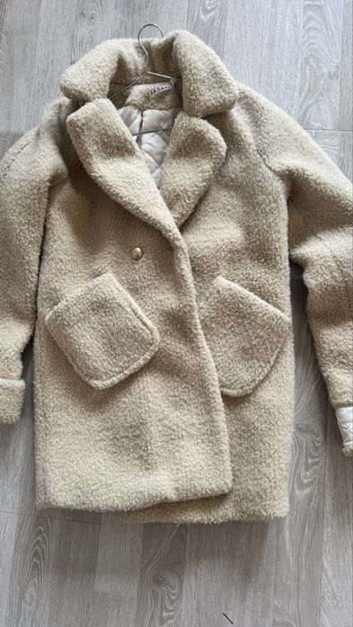 Пальто тедди теплое зимнее
