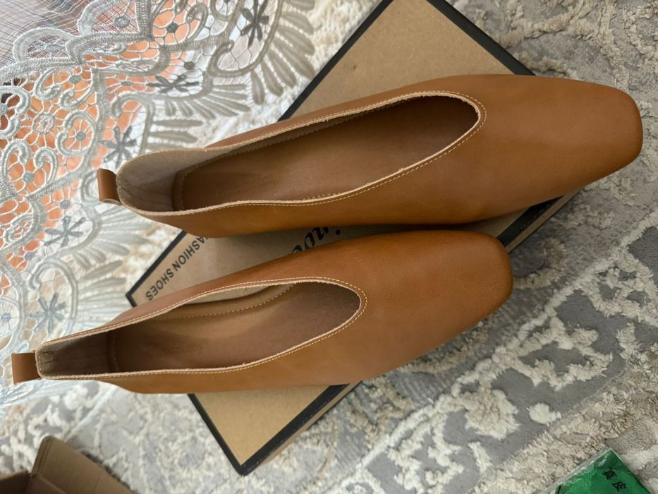 Кожанные балеттки