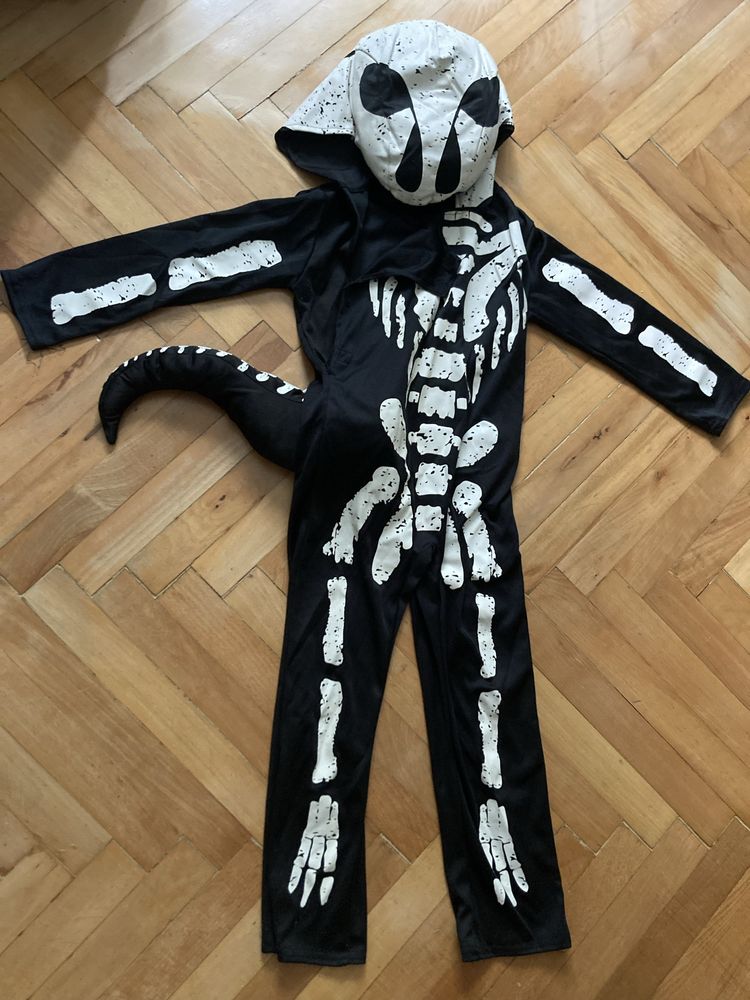 Costum schelet dinozaur copii 3-4 ani