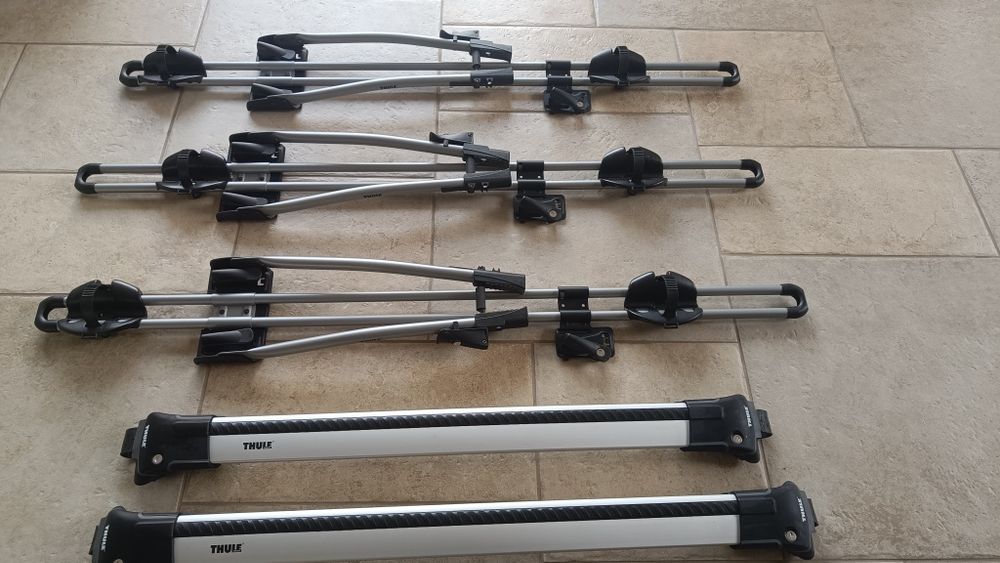 Греди Thule WingBar Edge и велобагажник Thule Freeride 532