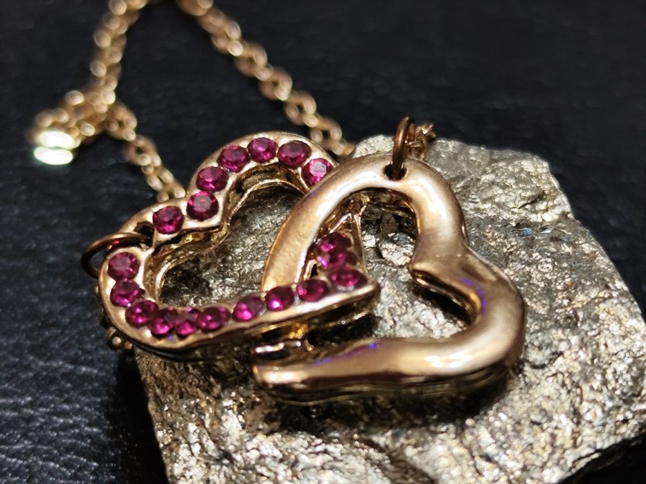 Колие SWAROVSKI / Сребро / Злато / Сърце