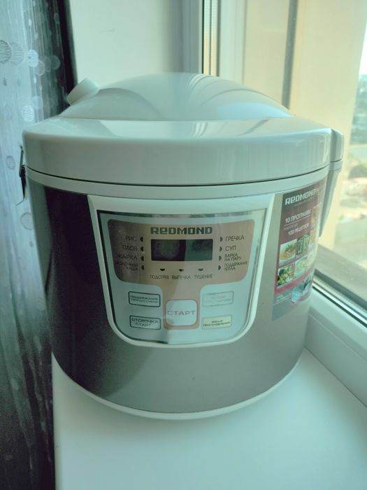 Мультиварка Redmond оригинал с новой чашей и силиконовой крышкой