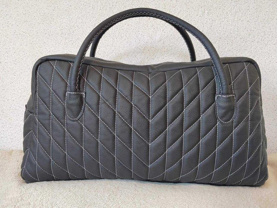 Кожен сак ръчна изработка