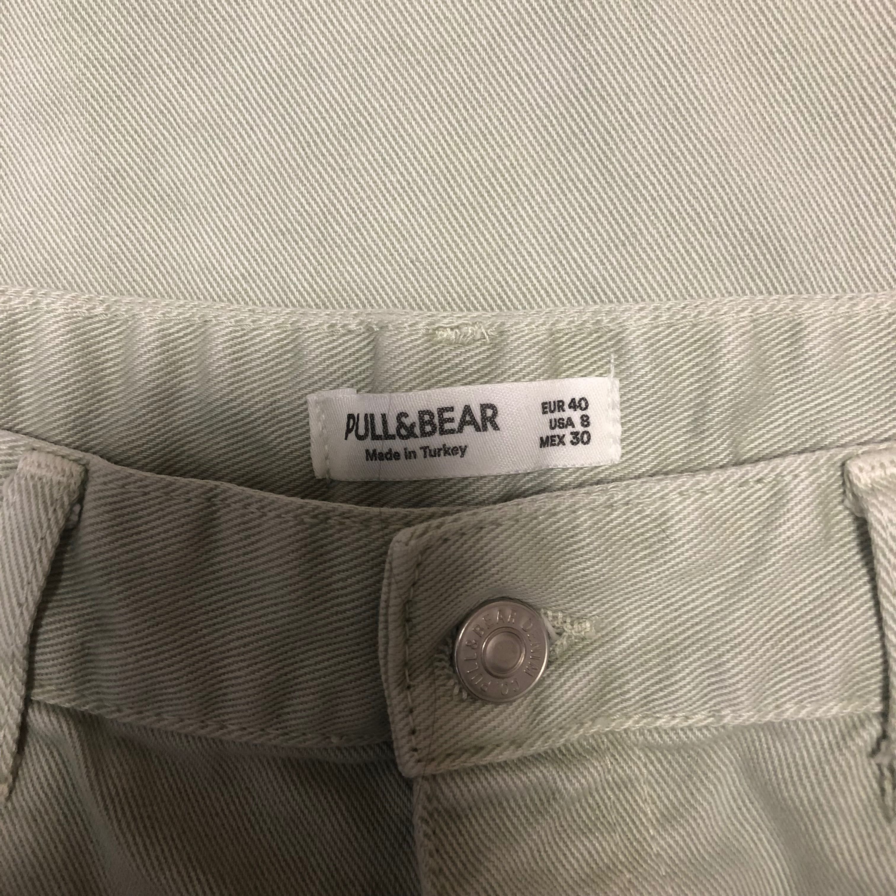 Дънки pull&bear мента