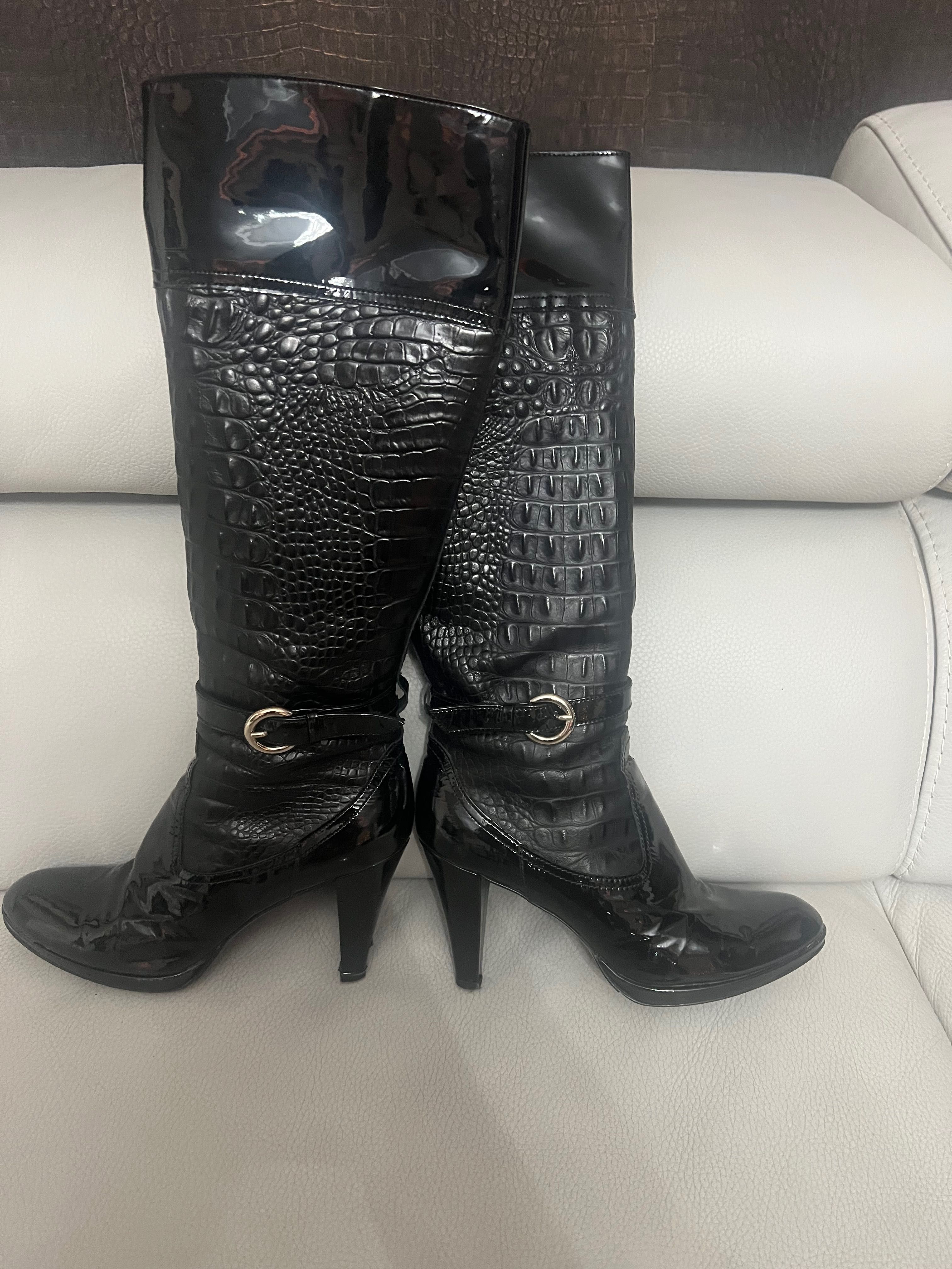 Vand cizme din piele Croco