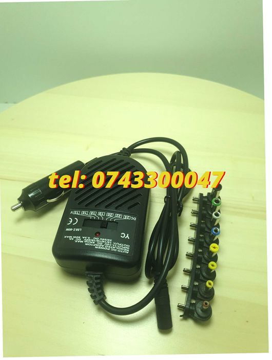 Incarcator Universal Pentru Laptop Pentru Auto Alimentare La 12v