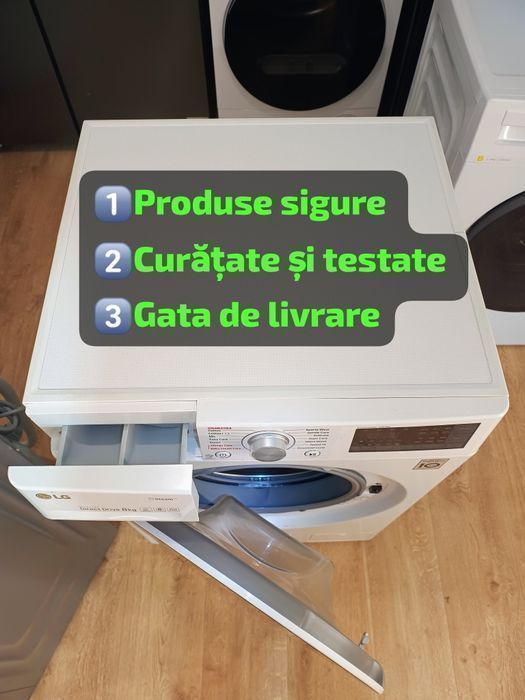 Lichidare de stoc! Mașină de spălat 8-9kg A+++  Garanție & Transport