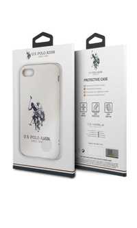 Husa originala US Polo ASSN Big Horse pentru iphone 7/8/SE ALB